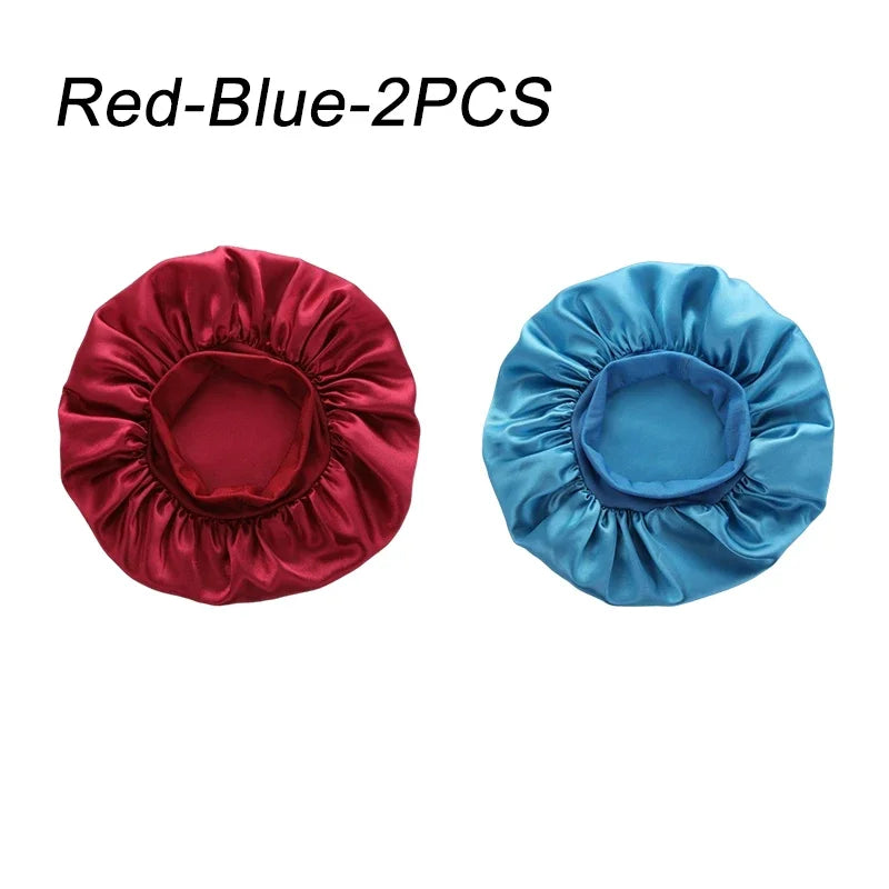 New Women's Satin Solid Wade-brimmed Hat
