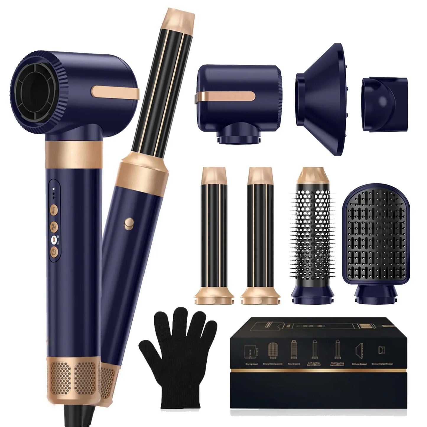 7-in-1 Hair Dryer Brush & Styler |  Multi-Functional Hot Air Styler