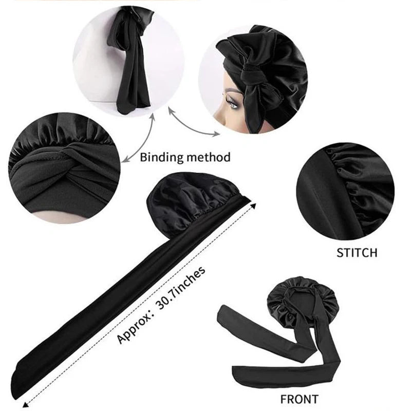 Satin Sleep Bonnet – Frizz-Free Hair Protection for Nighttime