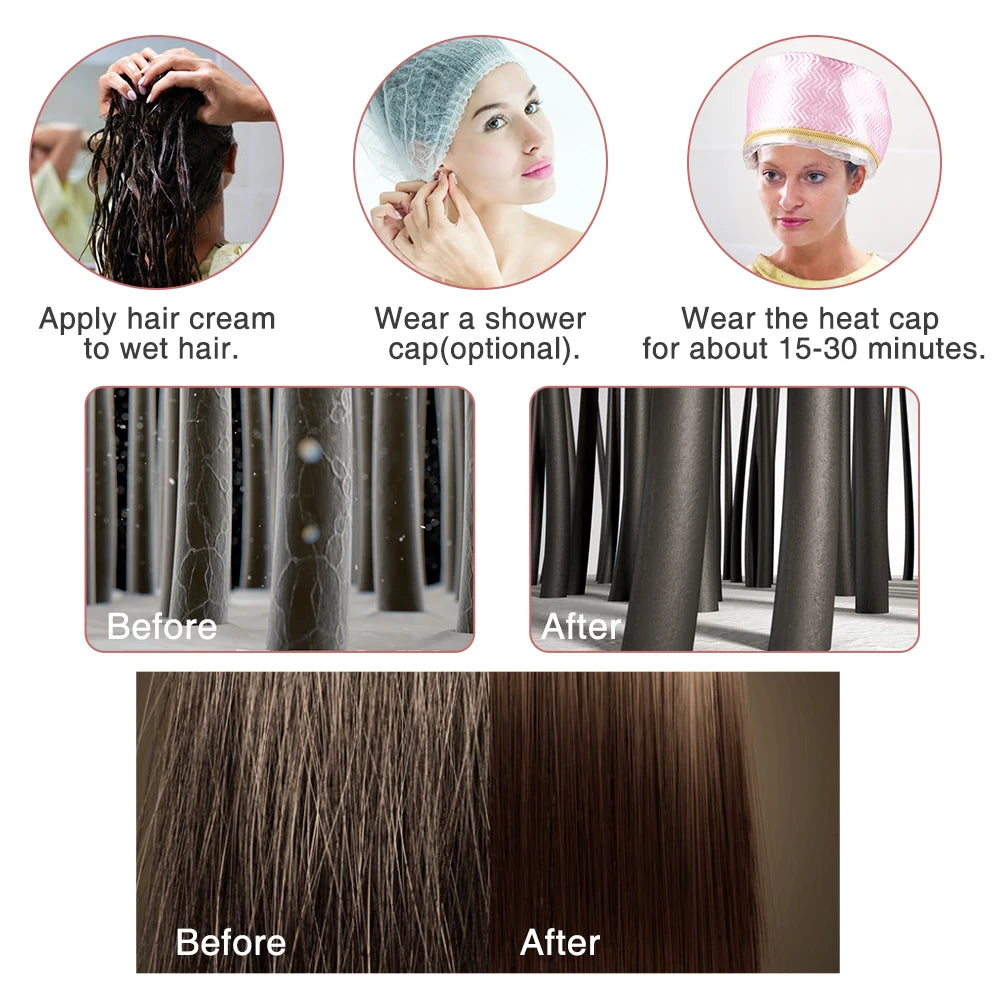 Thermal Heating Cap for Deep Conditioning & Hair Care