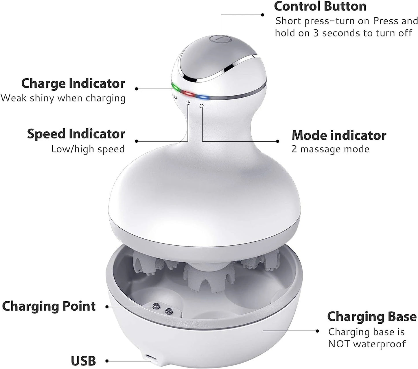 Electric Cordless Scalp Massager