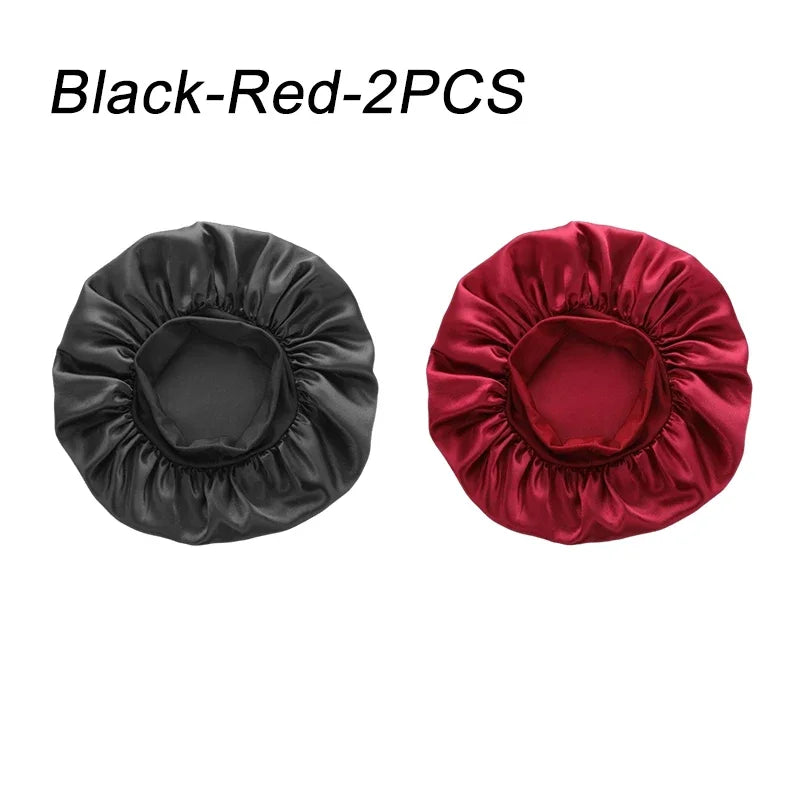 New Women's Satin Solid Wade-brimmed Hat